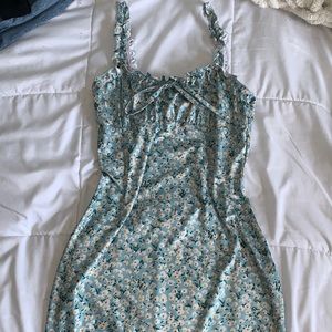 Baby blue floral dress